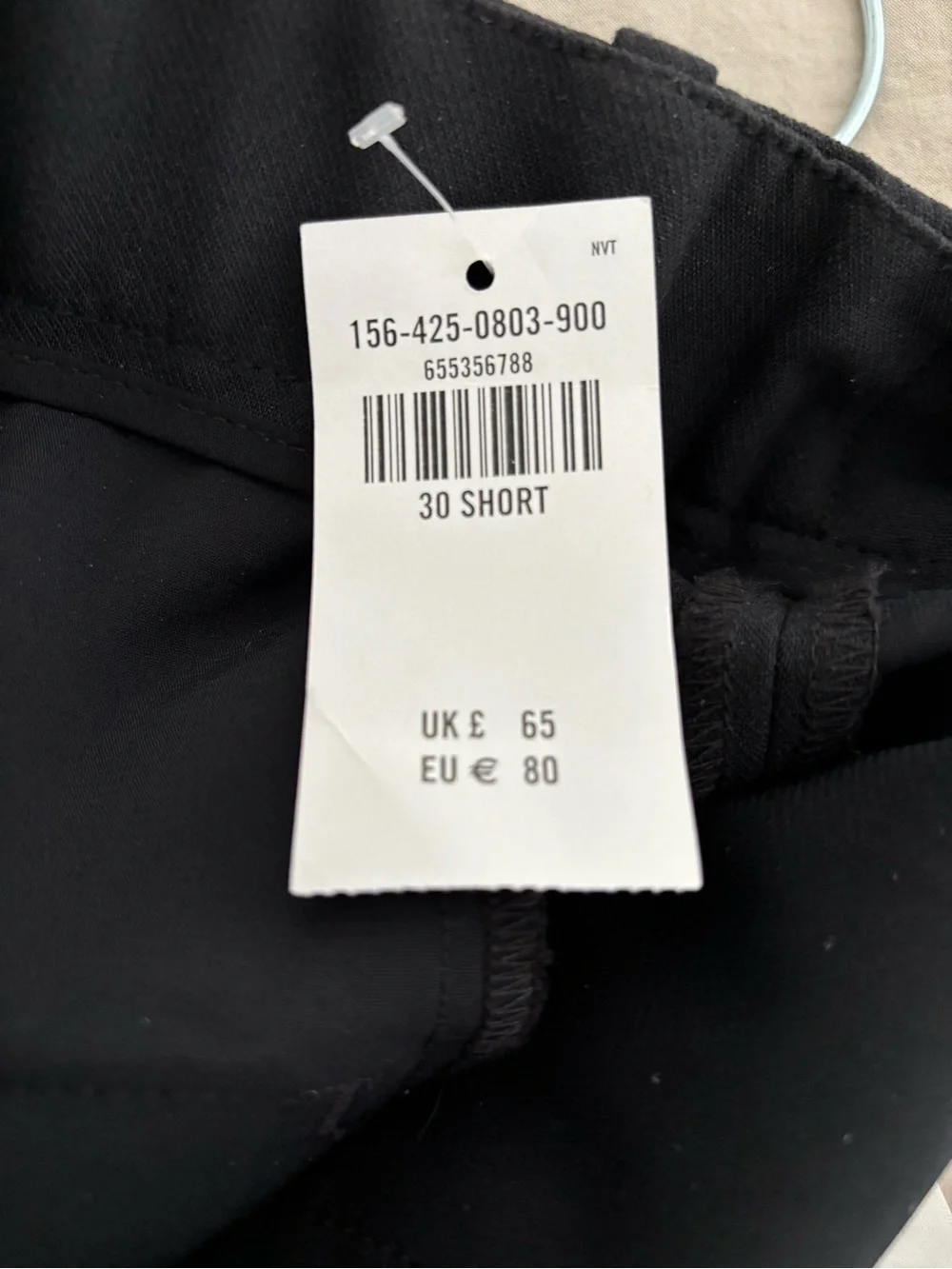 NWT Abercrombie & Fitch Sloan Wide Leg Trousers in Black size 10S